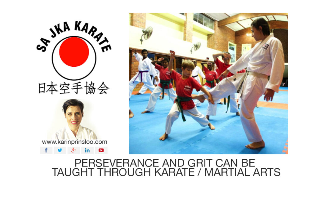 Perseverance and grit can be taught through Karate / Martial Arts.